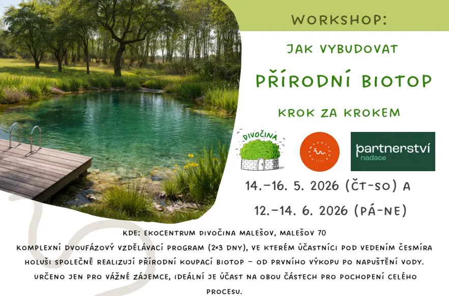 Jak postavit přírodní biotop krok za krokem: II. část – realizace biotopu
